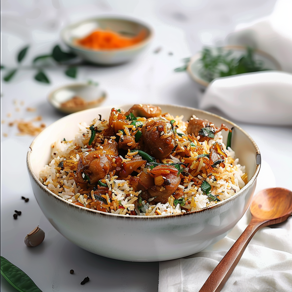 Chicken Burnt Garlic Fried Rice