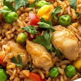 Chicken Schezwan rice